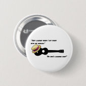 笑うウクレレ 缶バッジ (正面&裏面)