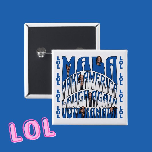 笑うカマラ 缶バッジ