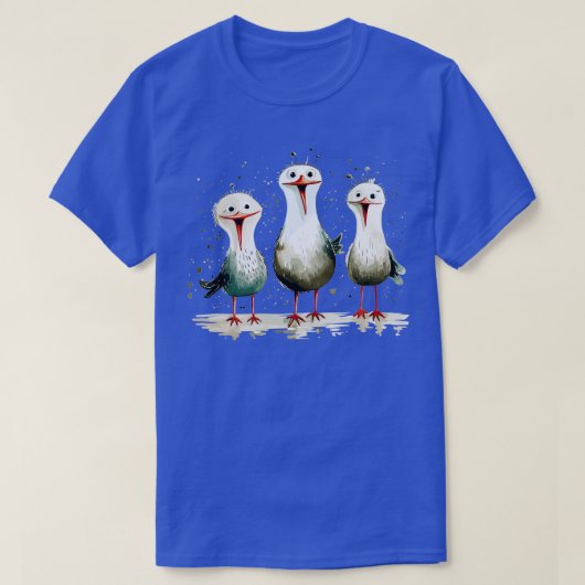 笑うカモメ1 Tシャツ (デザイン正面)