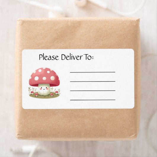 笑うキノコ ラベル (インサイチュ)