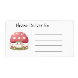 笑うキノコ ラベル