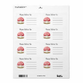 笑うキノコ ラベル (フルシート)