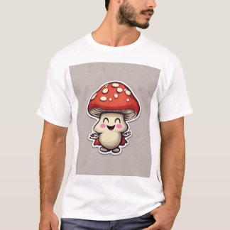 笑うキノコ Tシャツ