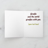 笑うキリンのしゃれカード シーズンカード (内部)