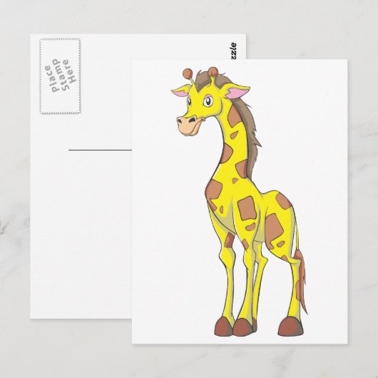 笑うキリン ポストカード (正面/裏面)