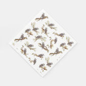 笑うコカブルラオーストラリアの鳥ユーカリ スタンダードランチョンナプキン (角)