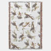 笑うコカブルラオーストラリアの鳥ユーカリ スローブランケット (正面縦)