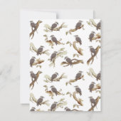 笑うコカブルラオーストラリアの鳥ユーカリ ノートカード (裏面)