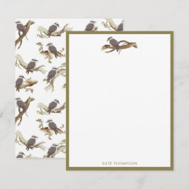 笑うコカブルラオーストラリアの鳥ユーカリ ノートカード