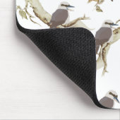 笑うコカブルラオーストラリアの鳥ユーカリ マウスパッド (コーナー)