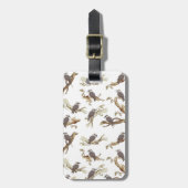 笑うコカブルラオーストラリアの鳥ユーカリ ラゲッジタグ (正面縦)