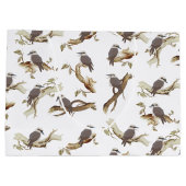 笑うコカブルラオーストラリアの鳥ユーカリ ラージペーパーバッグ (裏面)