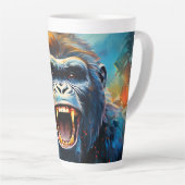 笑うゴリラ カフェラテマグ (右アングル)