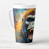 笑うゴリラ カフェラテマグ (左アングル)