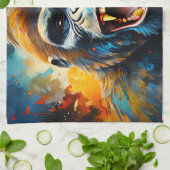 笑うゴリラ キッチンタオル (折り畳み)