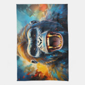 笑うゴリラ キッチンタオル (縦)