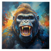 笑うゴリラ タイル (正面)