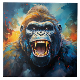 笑うゴリラ タイル