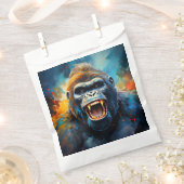 笑うゴリラ フェイバーバッグ (クリップ留めされた状態)