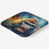 笑うゴリラ ペーパープレート (傾斜あり)