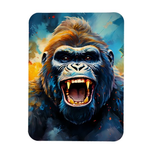 笑うゴリラ マグネット (縦)