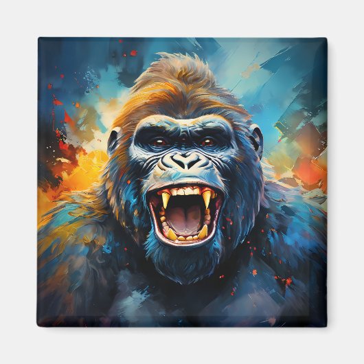 笑うゴリラ マグネット (正面)