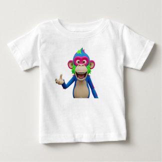 笑うサルキャラクター ベビーTシャツ