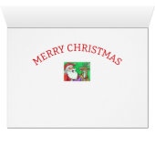 笑うサンタとトナカイのノックのジョークの詩 (内部横(下))