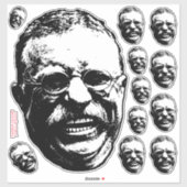 笑うテディ シール (シート)