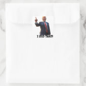 笑うトランプ 私がやった スクエアシール (バッグ)