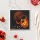 笑うドクロの挨拶 スタンダードカクテルナプキン (インサイチュ)