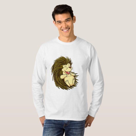 笑うハリネズミ Tシャツ (正面フル)