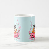 笑うパグのマグ コーヒーマグカップ (中央)