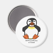 笑うペンギン、MeWarriorWoman on Twitch マグネット (正面/裏面)