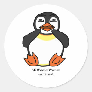 笑うペンギン、MeWarriorWoman on Twitch ラウンドシール
