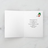 笑うレプレシャン聖パトリックの日 カード (内部)