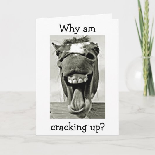 笑うロバは、それが"あなたの誕生日"であることがとても嬉しい カード (正面)