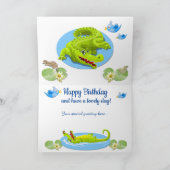 笑うワニ カード (内部)