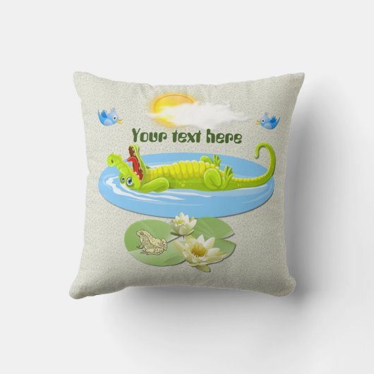 笑うワニ！ クッション (裏面)