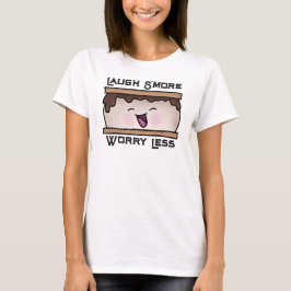 笑う人の心配を減らす食べ物のパン Tシャツ