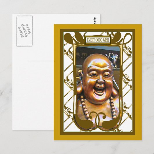 笑う仏 ポストカード (正面/裏面)