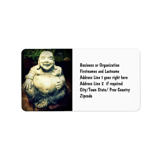 笑う仏 ラベル (正面)