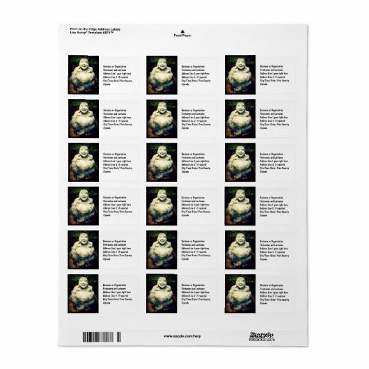 笑う仏 ラベル (フルシート)