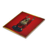 笑う仏(4色) タイル (側面)