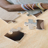 笑う仲間のアフリカ人女性 ジグソーパズル (側面)