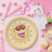 笑う太陽紙プレート ペーパープレート (パーティー)