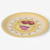 笑う太陽紙プレート ペーパープレート (アングル)