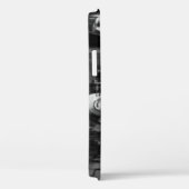 笑う女スタイリッシュの子:白黒写真 Case-Mate iPhoneケース (裏面 / 右)