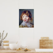 笑う子ども ポスター (キッチン)