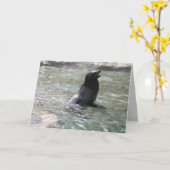 笑う封印の挨拶気に カード (黄色い花)